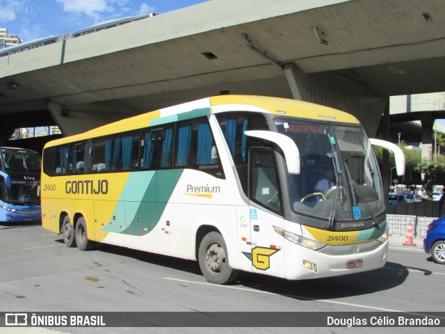 Empresa Gontijo de Transportes 21400 na cidade de Belo Horizonte, Minas Gerais, Brasil, por Douglas Célio Brandao. ID da foto: 11415267.