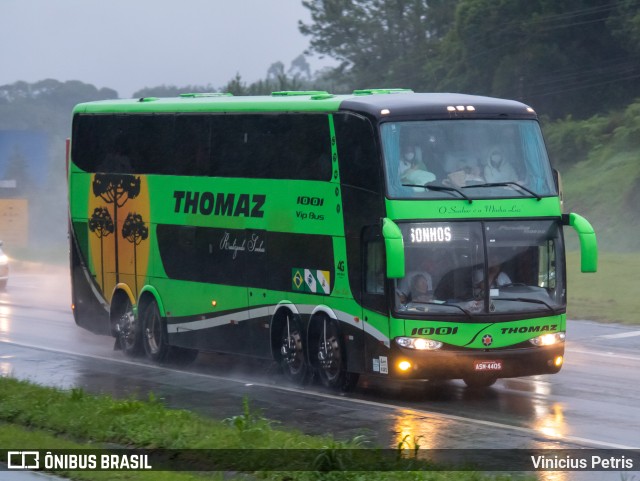 Transportes Thomaz 1001 na cidade de Joinville, Santa Catarina, Brasil, por Vinicius Petris. ID da foto: 11416177.