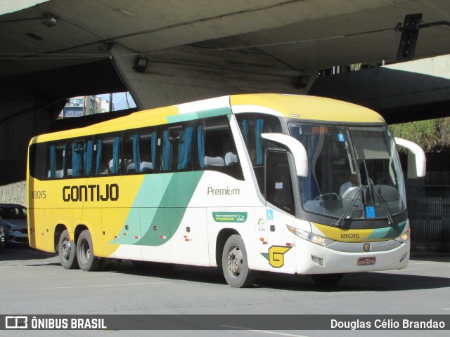 Empresa Gontijo de Transportes 18015 na cidade de Belo Horizonte, Minas Gerais, Brasil, por Douglas Célio Brandao. ID da foto: 11414746.