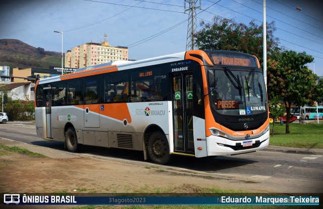 Linave Transportes A03019 na cidade de Nova Iguaçu, Rio de Janeiro, Brasil, por Eduardo  Marques Teixeira. Número da foto: #11415611.