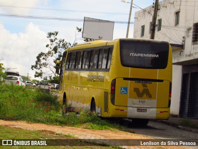 Viação Itapemirim 9707 na cidade de Caruaru, Pernambuco, Brasil, por Lenilson da Silva Pessoa. ID da foto: 11469882.