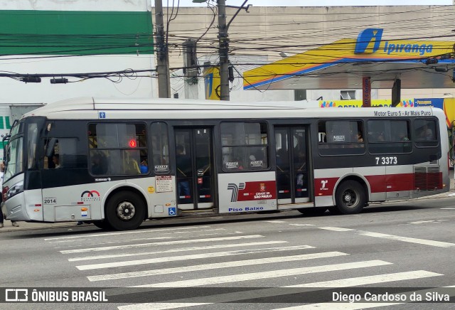 Viação Metrópole Paulista - Zona Sul 7 3373 na cidade de São Paulo, São Paulo, Brasil, por Diego Cardoso da Silva. Número da foto: #11468319.
