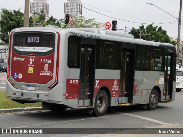 Auto Viação Transcap 8 5729 na cidade de São Paulo, São Paulo, Brasil, por João Victor. ID da foto: 11470982.