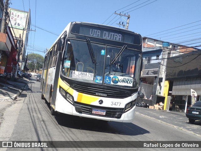 Viação Campo dos Ouros 3477 na cidade de Guarulhos, São Paulo, Brasil, por Rafael Lopes de Oliveira. Número da foto: #11468839.