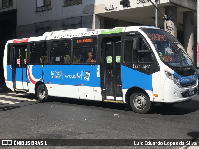 Transurb A72149 na cidade de Rio de Janeiro, Rio de Janeiro, Brasil, por Luiz Eduardo Lopes da Silva. ID da foto: 11470920.