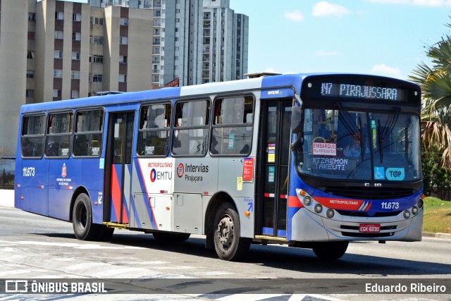 Viação Pirajuçara 11.673 na cidade de Taboão da Serra, São Paulo, Brasil, por Eduardo Ribeiro. Número da foto: #11468435.