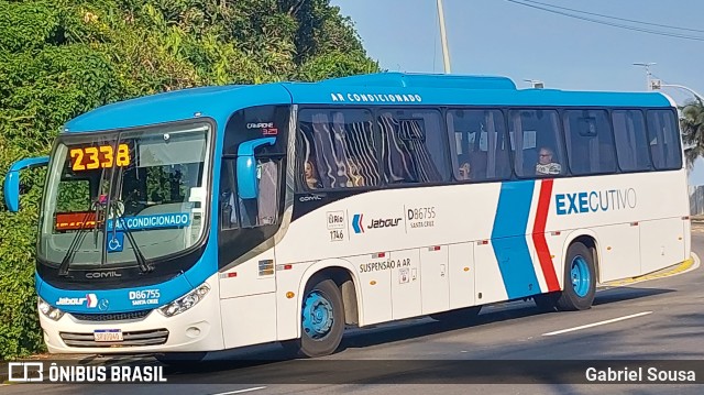 Auto Viação Jabour D86755 na cidade de Rio de Janeiro, Rio de Janeiro, Brasil, por Gabriel Sousa. ID da foto: 11470305.