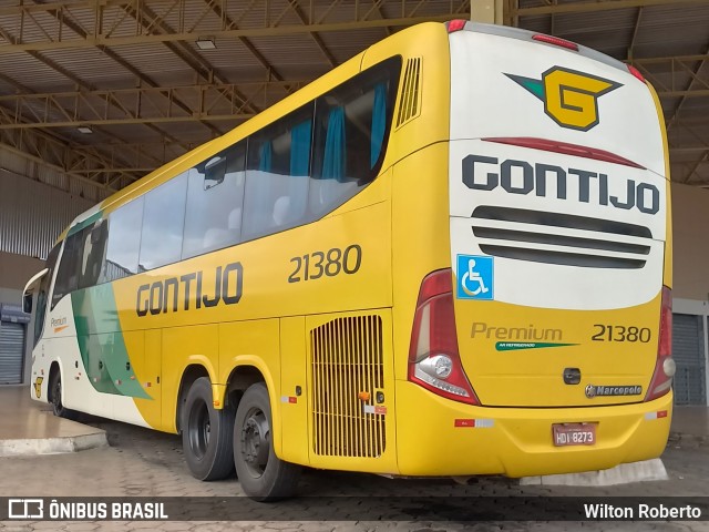 Empresa Gontijo de Transportes 21380 na cidade de Jequitinhonha, Minas Gerais, Brasil, por Wilton Roberto. ID da foto: 11471353.