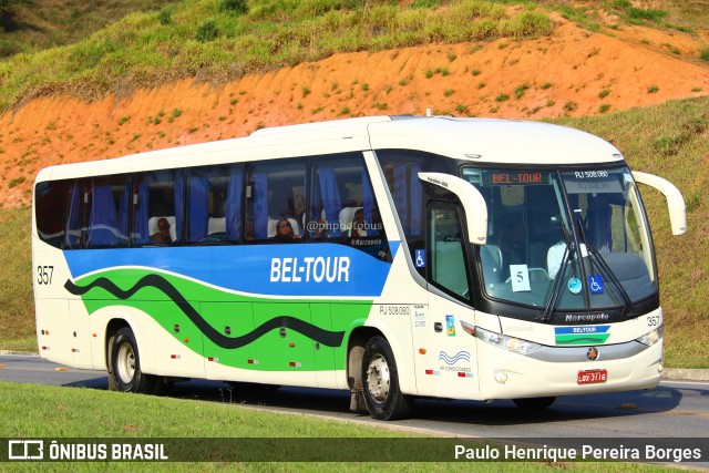 Bel-Tour Transportes e Turismo 357 na cidade de Aparecida, São Paulo, Brasil, por Paulo Henrique Pereira Borges. Número da foto: #11468855.
