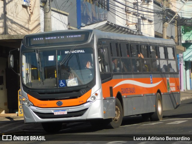 Transportes Coletivos Grande Bauru 2140 na cidade de Bauru, São Paulo, Brasil, por Lucas Adriano Bernardino. Número da foto: #11469317.