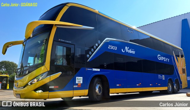 Nobre Turismo 2303 na cidade de Goiânia, Goiás, Brasil, por Carlos Júnior. Número da foto: #11469364.