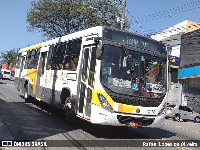 Viação Campo dos Ouros 3278 na cidade de Guarulhos, São Paulo, Brasil, por Rafael Lopes de Oliveira. Número da foto: #11471399.