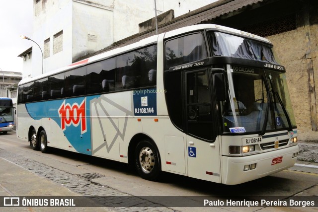 Auto Viação 1001 RJ 108.144 na cidade de Rio de Janeiro, Rio de Janeiro, Brasil, por Paulo Henrique Pereira Borges. ID da foto: 11468862.