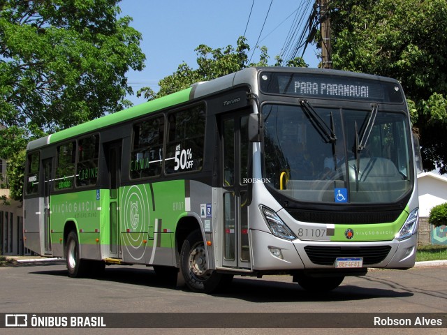 Viação Garcia 81107 na cidade de Paranavaí, Paraná, Brasil, por Robson Alves. ID da foto: 11470855.