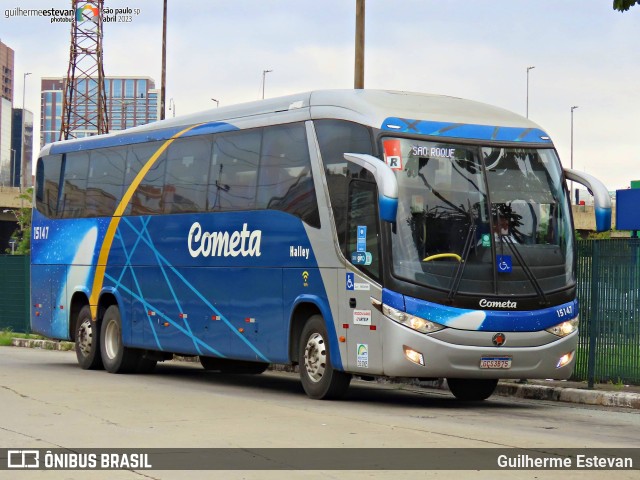 Viação Cometa 15147 na cidade de São Paulo, São Paulo, Brasil, por Guilherme Estevan. ID da foto: 11473825.