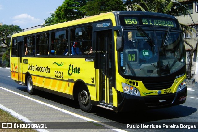 Viação Elite 2233 na cidade de Volta Redonda, Rio de Janeiro, Brasil, por Paulo Henrique Pereira Borges. Número da foto: #11473270.