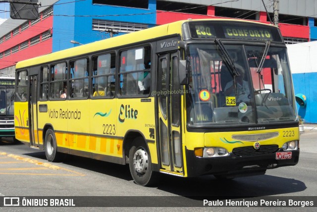 Viação Elite 2223 na cidade de Volta Redonda, Rio de Janeiro, Brasil, por Paulo Henrique Pereira Borges. Número da foto: #11473243.