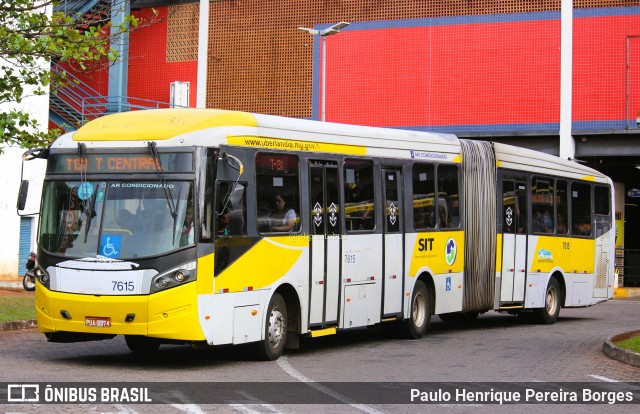 Autotrans Transportes Urbanos e Rodoviários 7615 na cidade de Uberlândia, Minas Gerais, Brasil, por Paulo Henrique Pereira Borges. Número da foto: #11473163.