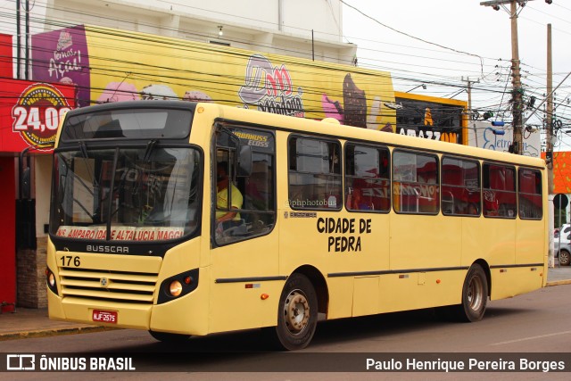 Transporte Coletivo Cidade de Pedra 176 na cidade de Rondonópolis, Mato Grosso, Brasil, por Paulo Henrique Pereira Borges. Número da foto: #11473190.