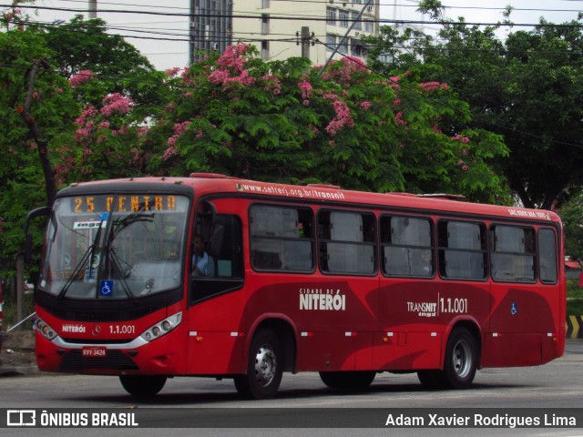 Auto Lotação Ingá 1.1.001 na cidade de Niterói, Rio de Janeiro, Brasil, por Adam Xavier Rodrigues Lima. ID da foto: 11473133.