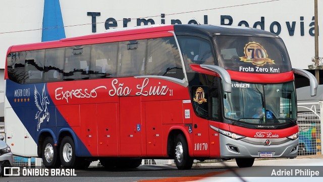Expresso São Luiz 10170 na cidade de Goiânia, Goiás, Brasil, por Adriel Philipe. Número da foto: #11472397.