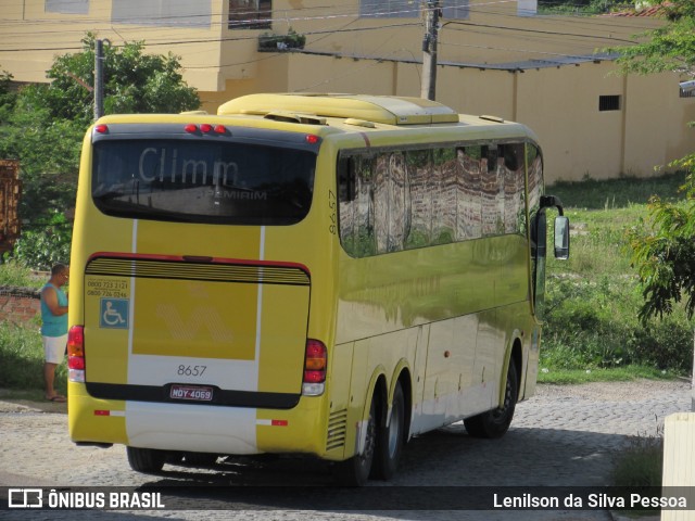 Viação Itapemirim 8657 na cidade de Caruaru, Pernambuco, Brasil, por Lenilson da Silva Pessoa. ID da foto: 11472714.