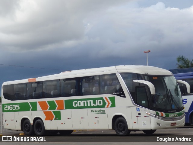 Empresa Gontijo de Transportes 21635 na cidade de Goiânia, Goiás, Brasil, por Douglas Andrez. ID da foto: 11473447.