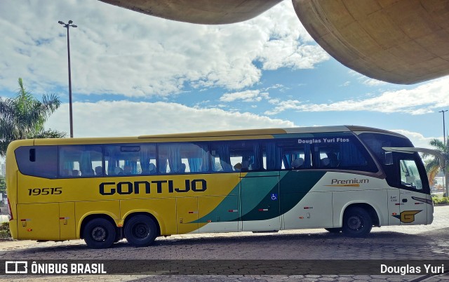 Empresa Gontijo de Transportes 19515 na cidade de Uberlândia, Minas Gerais, Brasil, por Douglas Yuri. ID da foto: 11473391.