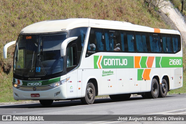 Empresa Gontijo de Transportes 21680 na cidade de Piraí, Rio de Janeiro, Brasil, por José Augusto de Souza Oliveira. Número da foto: #11475893.