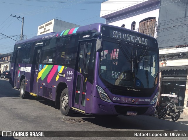 ATT - Alto Tietê Transportes Ferraz de Vasconcelos 064 na cidade de Ferraz de Vasconcelos, São Paulo, Brasil, por Rafael Lopes de Oliveira. Número da foto: #11475402.