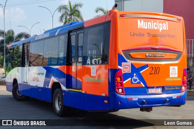 União Transportes 210 na cidade de Várzea Grande, Mato Grosso, Brasil, por Leon Gomes. ID da foto: 11475557.