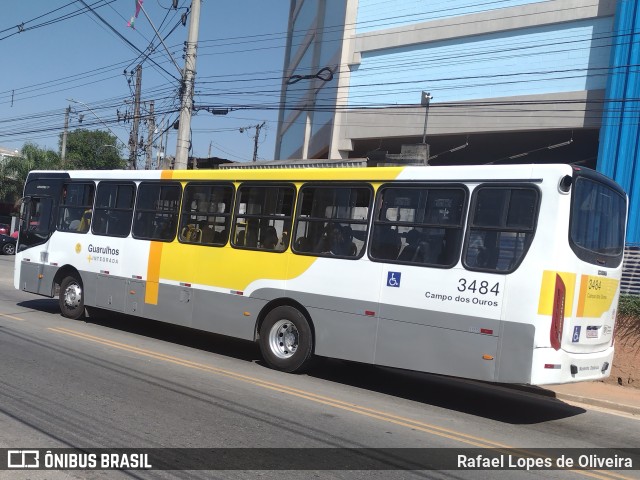 Viação Campo dos Ouros 3484 na cidade de Guarulhos, São Paulo, Brasil, por Rafael Lopes de Oliveira. Número da foto: #11475358.