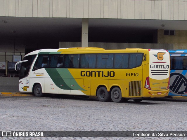 Empresa Gontijo de Transportes 19190 na cidade de Caruaru, Pernambuco, Brasil, por Lenilson da Silva Pessoa. ID da foto: 11474754.