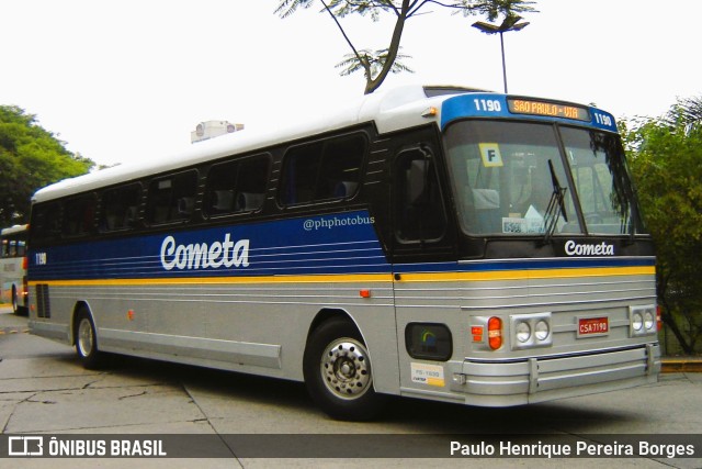 Viação Cometa 1190 na cidade de São Paulo, São Paulo, Brasil, por Paulo Henrique Pereira Borges. ID da foto: 11475470.