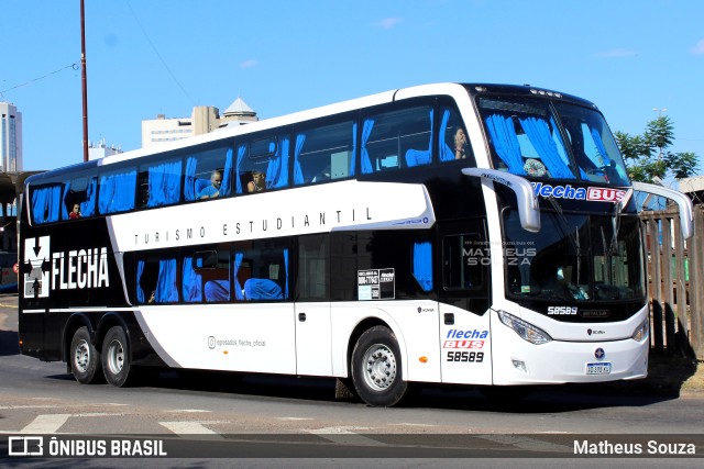 Flecha Bus 58589 na cidade de Porto Alegre, Rio Grande do Sul, Brasil, por Matheus Souza. Número da foto: #11474427.