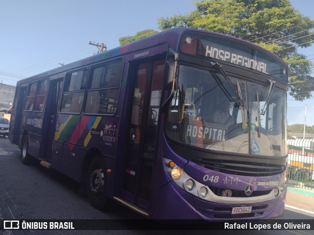 ATT - Alto Tietê Transportes Ferraz de Vasconcelos 048 na cidade de Ferraz de Vasconcelos, São Paulo, Brasil, por Rafael Lopes de Oliveira. Número da foto: #11475392.