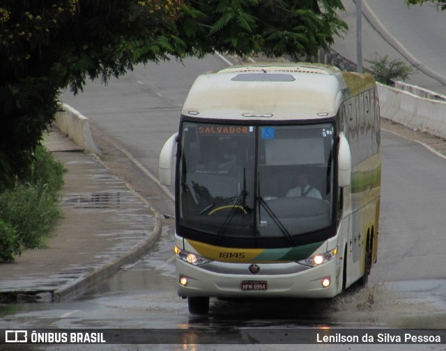 Empresa Gontijo de Transportes 18145 na cidade de Caruaru, Pernambuco, Brasil, por Lenilson da Silva Pessoa. Número da foto: #11474803.