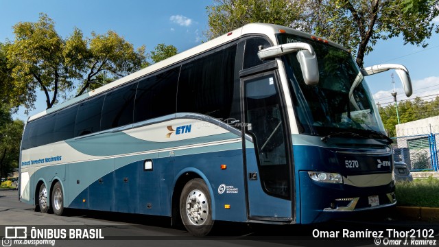 ETN - Enlaces Terrestres Nacionales 5270 na cidade de Gustavo A. Madero, Ciudad de México, México, por Omar Ramírez Thor2102. Número da foto: #11474993.