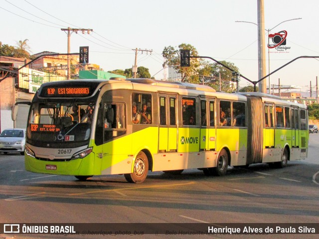 SM Transportes 20617 na cidade de Belo Horizonte, Minas Gerais, Brasil, por Henrique Alves de Paula Silva. ID da foto: 11475423.