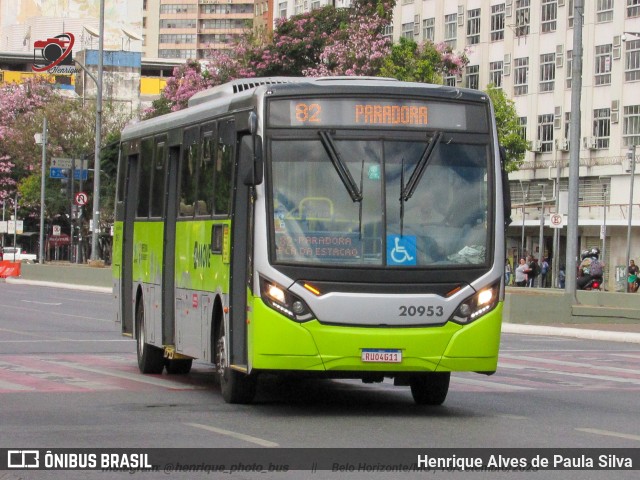 SM Transportes 20953 na cidade de Belo Horizonte, Minas Gerais, Brasil, por Henrique Alves de Paula Silva. Número da foto: #11475449.