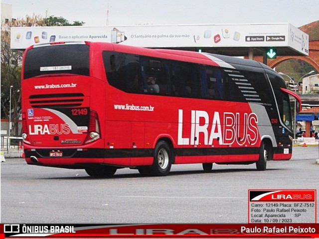 Lirabus 12149 na cidade de Aparecida, São Paulo, Brasil, por Paulo Rafael Peixoto. Número da foto: #11474906.