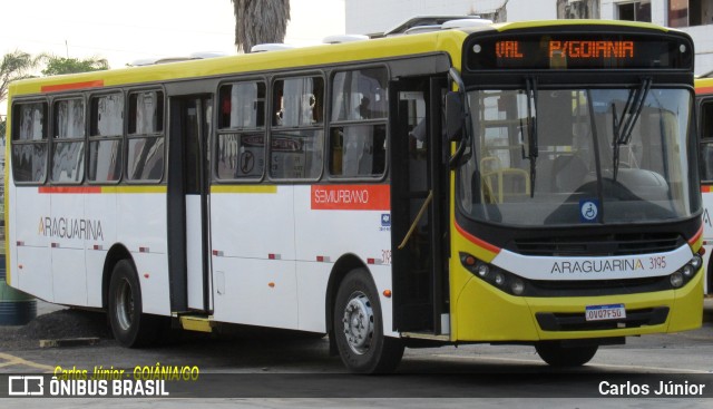 Viação Araguarina 3195 na cidade de Goiânia, Goiás, Brasil, por Carlos Júnior. Número da foto: #11478212.