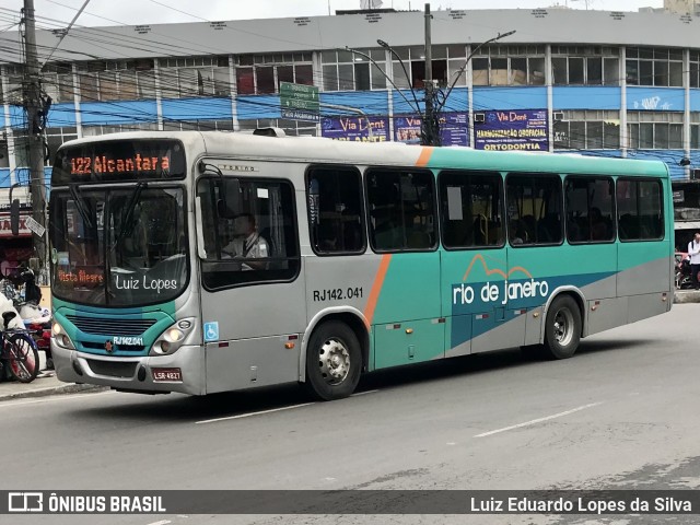 Expresso Rio de Janeiro RJ 142.041 na cidade de São Gonçalo, Rio de Janeiro, Brasil, por Luiz Eduardo Lopes da Silva. ID da foto: 11477128.