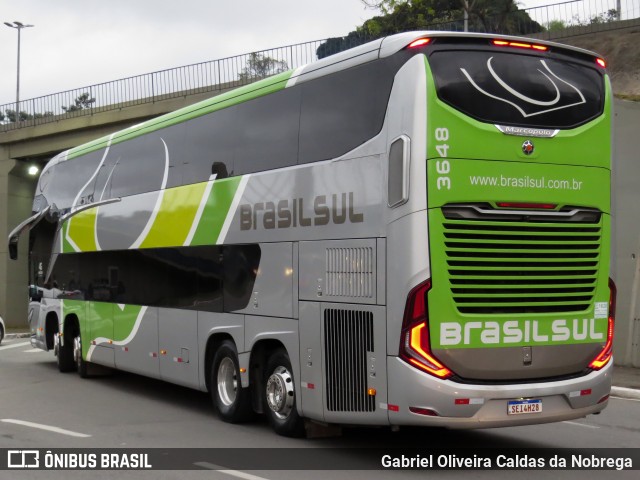 Brasil Sul Linhas Rodoviárias 3648 na cidade de Barueri, São Paulo, Brasil, por Gabriel Oliveira Caldas da Nobrega. ID da foto: 11479489.