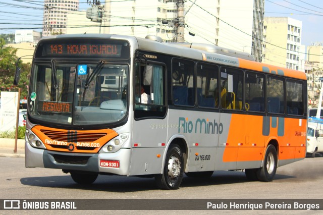 Transturismo Rio Minho RJ 166.020 na cidade de Niterói, Rio de Janeiro, Brasil, por Paulo Henrique Pereira Borges. Número da foto: #11478980.
