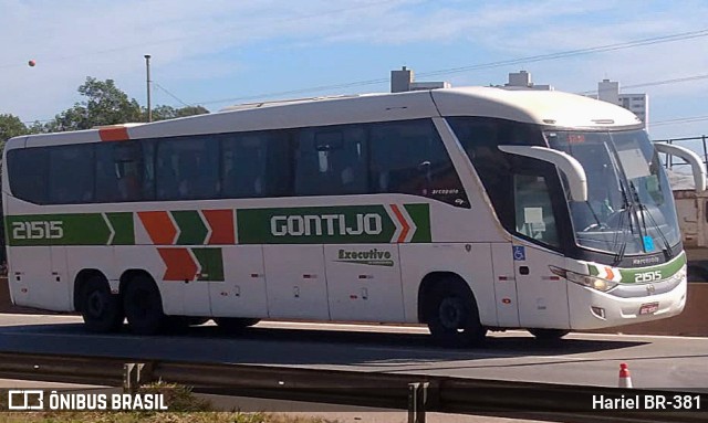 Empresa Gontijo de Transportes 21515 na cidade de Betim, Minas Gerais, Brasil, por Hariel BR-381. ID da foto: 11478227.