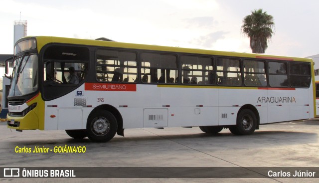 Viação Araguarina 3195 na cidade de Goiânia, Goiás, Brasil, por Carlos Júnior. Número da foto: #11478210.