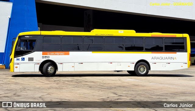Viação Araguarina 3190 na cidade de Goiânia, Goiás, Brasil, por Carlos Júnior. Número da foto: #11478605.