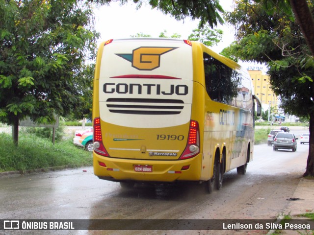 Empresa Gontijo de Transportes 19190 na cidade de Caruaru, Pernambuco, Brasil, por Lenilson da Silva Pessoa. ID da foto: 11478370.