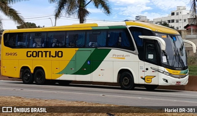 Empresa Gontijo de Transportes 19495 na cidade de Betim, Minas Gerais, Brasil, por Hariel BR-381. Número da foto: #11478259.